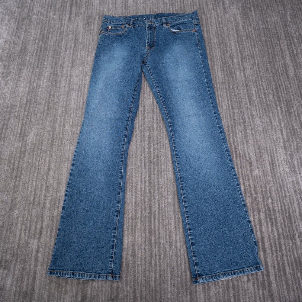 Polo Jeans Co Ralph Lauren Jeans Womens 14 Blue Good Bootcut Stretch Denim